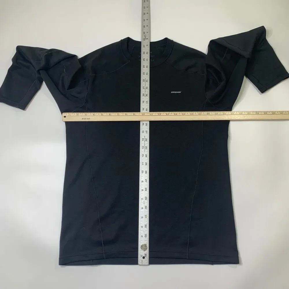 Patagonia Shirt Mens M Medium Black Capilene 3 Midweight Long Sleeve Baselayer